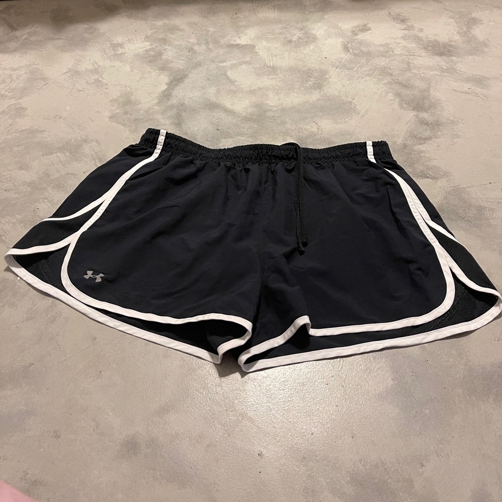 Black UA shorts